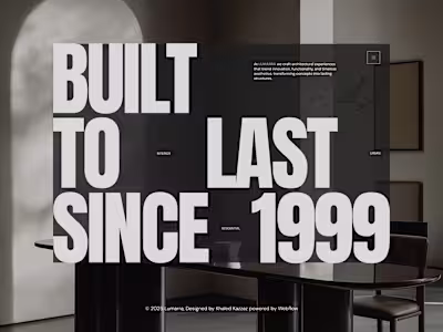 Lumarra Architecture & Interior Design Template