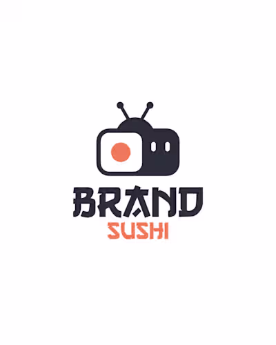 Sushi TV Robot Exclusive Logo Design for Sale by Anhdodes Pu...