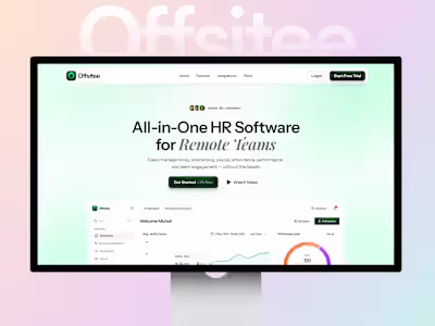 Offsitee SaaS Landing Page Design