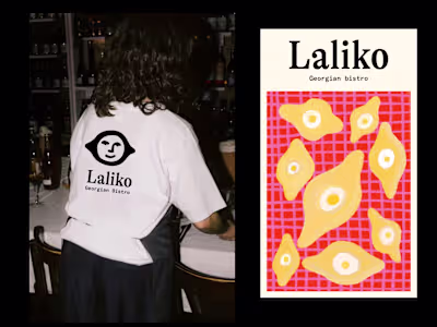 Laliko bistro brand identity – illustration & graphic design