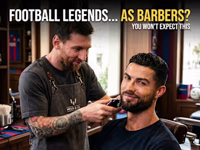When football icons step into the barbershop…