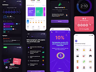 Lumina Mobile App Design