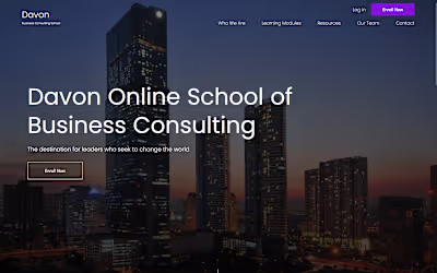 Davon : Business Consulting School