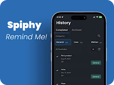 Spiphy - Reminder App