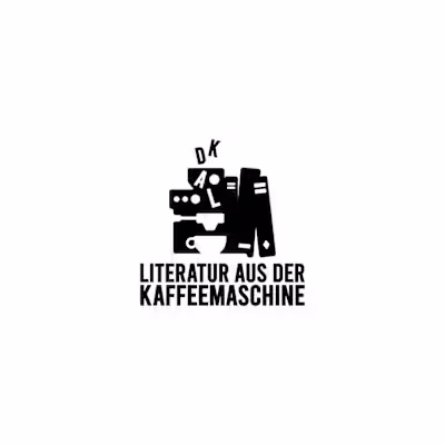 Literatur Aus Der Kaffeemaschine Logo Design