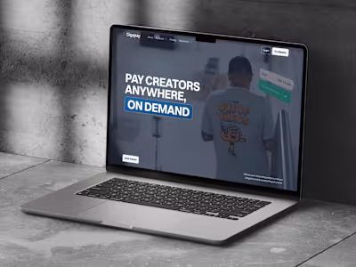 Custom Webflow Build for Gigapay.co