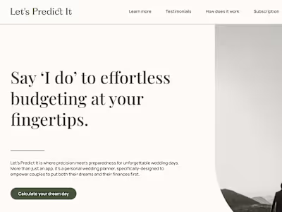Let's Predict It Web Copy