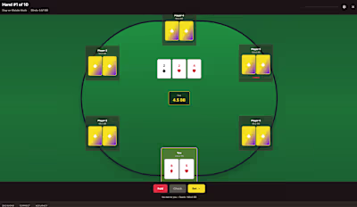 Built a poker training app where you can practice real poker...