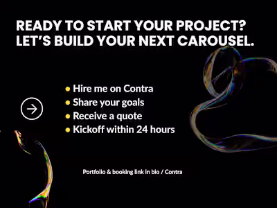 Startup Pitch Deck & Instagram Carousel Design in Canva