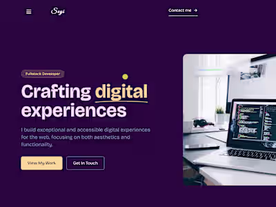 Oyewo Oluwaseyitan - Full-Stack Developer Portfolio
