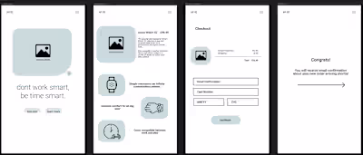 Mock Up Payment Journey