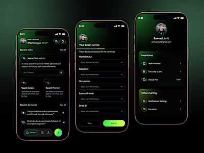 Mentor AI – Smart Learning & Chatbot Mobile App Concept Hell...