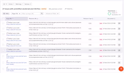 Website problem hunting