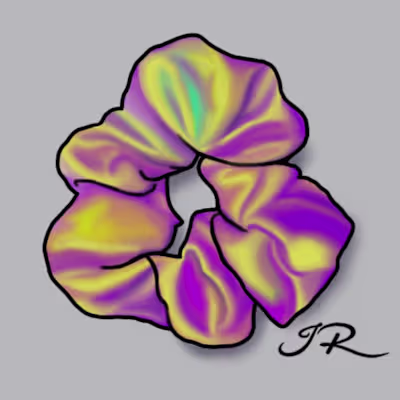Greyscale Challenge Scrunchie