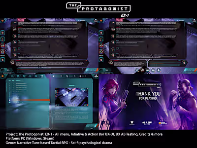 UX-UI Design for The Protagonist: EX-1