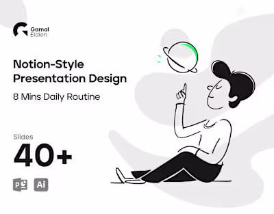 Notion Style Powerpoint Template | Productivity Tips