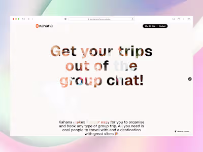 Kahana Landing Page