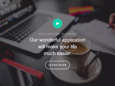Adaptive landing page markup