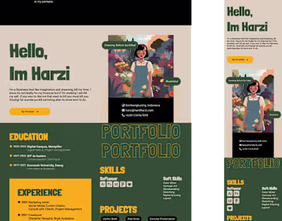 LANDING PAGE | HARDI HARZI | Design & Development