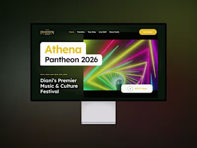 Web Application Prototype for Athena Pantheon Festival 2026