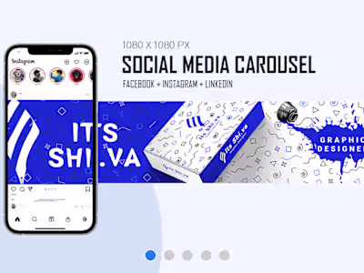 Instagram Carousel Social Media Post | Content Creation on Beha…