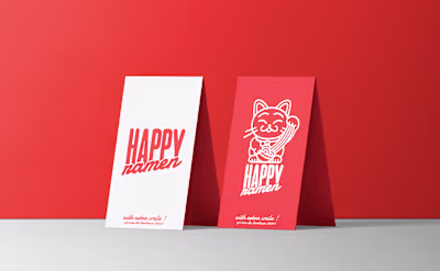 SUPER LOGO : HAPPY RAMEN