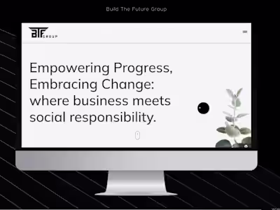 Landingpage for Build The Future Group