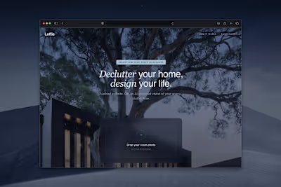 new one Loftie - upload a cluttered room, get back a styled ...