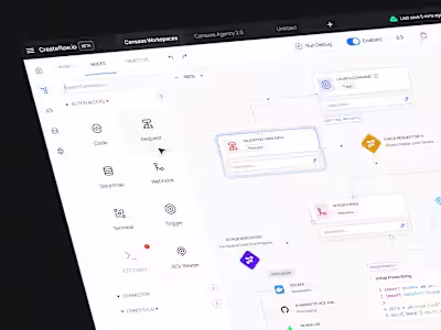Createflow.io Automation Dashboard Design