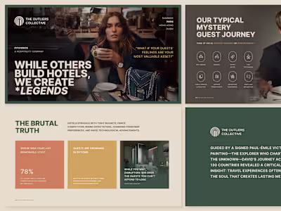 The Outliers Collective, Pitchdeck