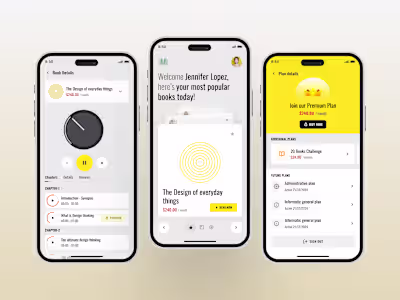 Audiobook Platform UI Design