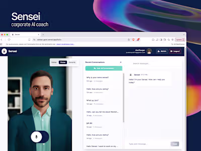 Development of Sensei: AI Corporate Coach