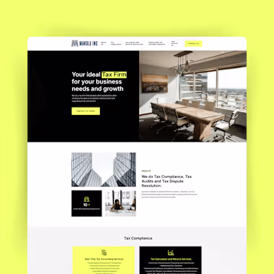 Custom WordPress Website for a Tax Compliance and Tax Law Firm