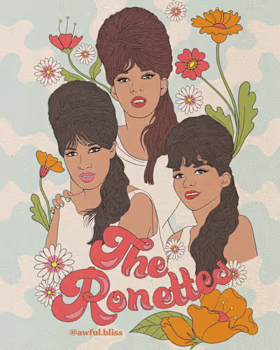 The Ronettes T-Shirt and Poster Design