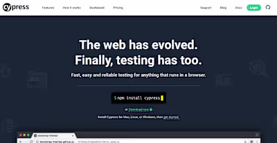 Cypress.io: Messaging/brand strategy, copywriting, case studies