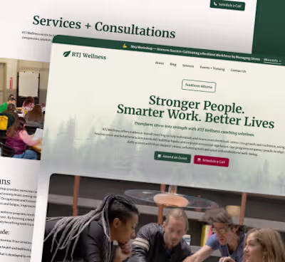 A wellness website that provides online training, resources,...