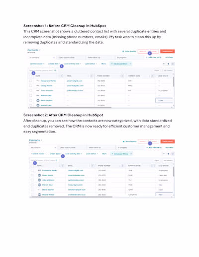 CRM Maintenance