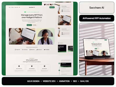 Saccharo AI Landing Page