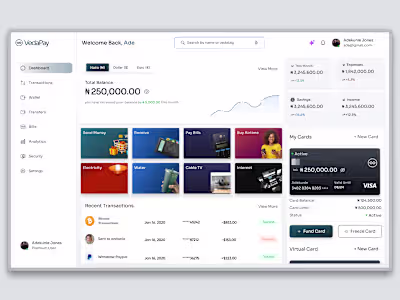 VEDA E-wallet App Development