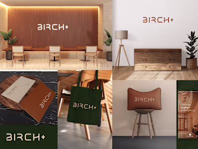 Birch+ Furniture Brand Identity Design