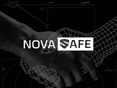 NovaSafe Cybersecurity Branding The NovaSafe logo represents...