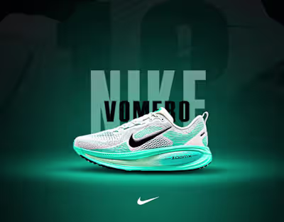 Nike Vomero 18 Running Shoes Poster Design