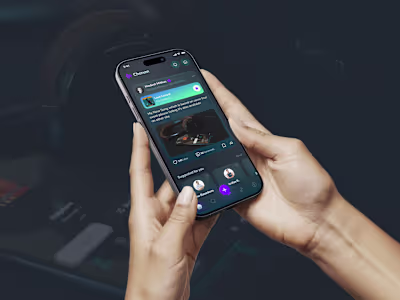 Music app concept built for easy discovery and connection. T...