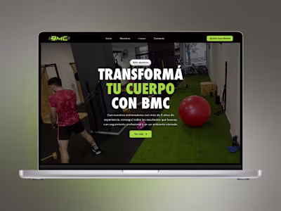 Framer Web Development - BMC - Gym
