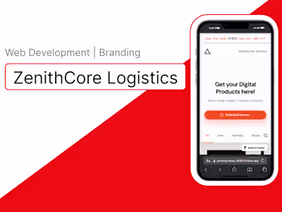 Web Development for ZenithCore Logistics
