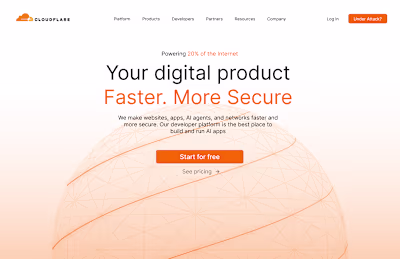 Redesigned Cloudflare's Landing Page for Enhanced UX/UI