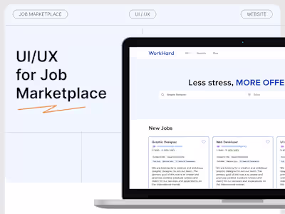 UI/UX Design for Job Marketplace Platform