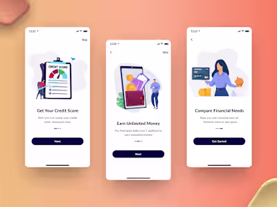 On boarding screens | Application