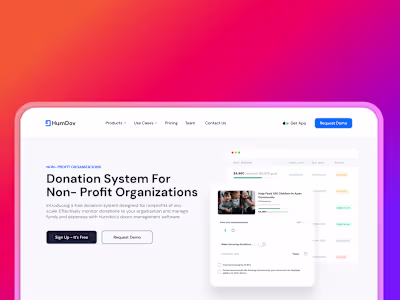 SaaS Landing page