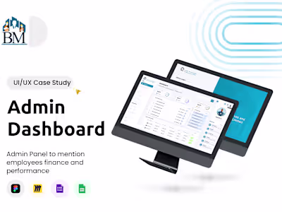 BM Construction Admin Panel UI/UX Design